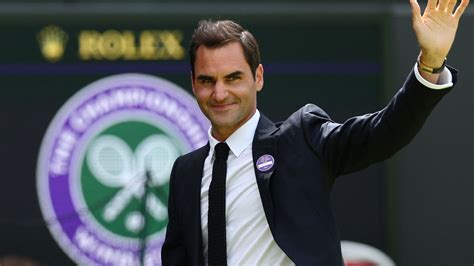 roger federer at wimbledon today.